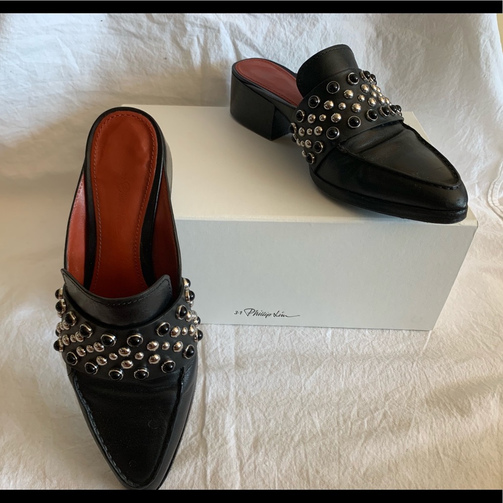3.1 Phillip Lim Leather Mule Sz 8.5 - Picture 3 of 8